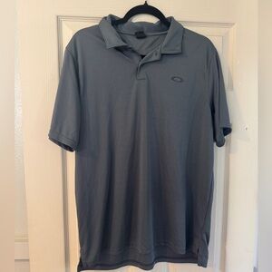 Oakley Men's hyrdrolix Polo Shirt in Charcoal sz XL